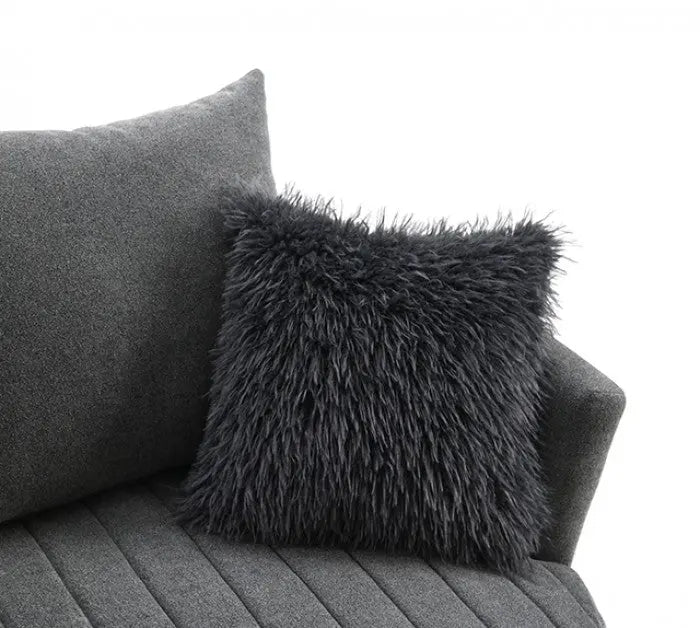 Valencia Channel Tufted Swivel Chair – Dark Gray with Vertical Tufting Denmark Home