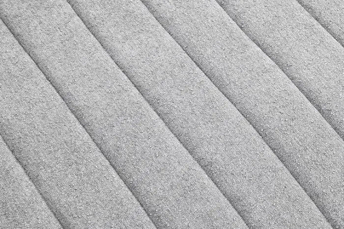 Valencia Channel Tufted Swivel Chair – Light Gray with Vertical Tufting Denmark Home