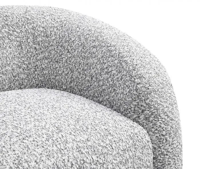 Vivante Swivel Chair – Gray with Sculptural Boucle Design Denmark Home
