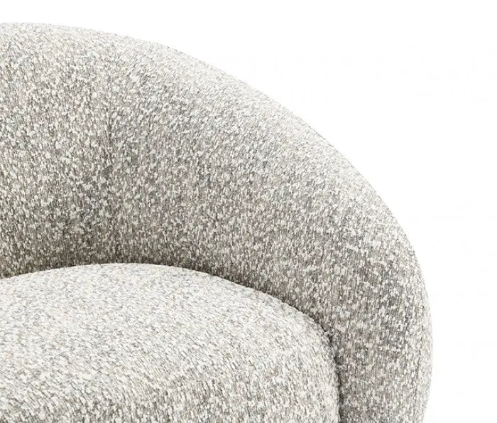 Kiva Swivel Chair – Brown with Rounded Sculptural Silhouette Denmark Home