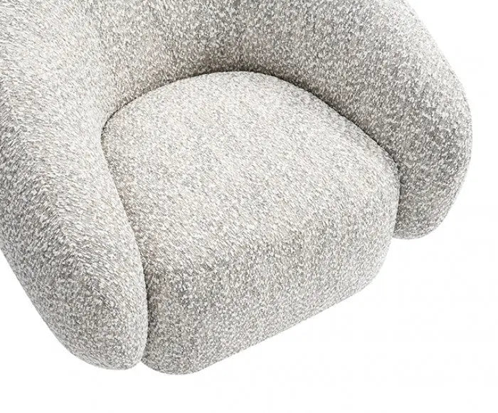 Kiva Swivel Chair – Brown with Rounded Sculptural Silhouette Denmark Home