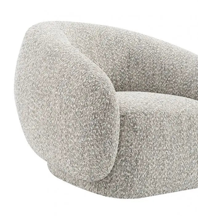 Kiva Swivel Chair – Brown with Rounded Sculptural Silhouette Denmark Home