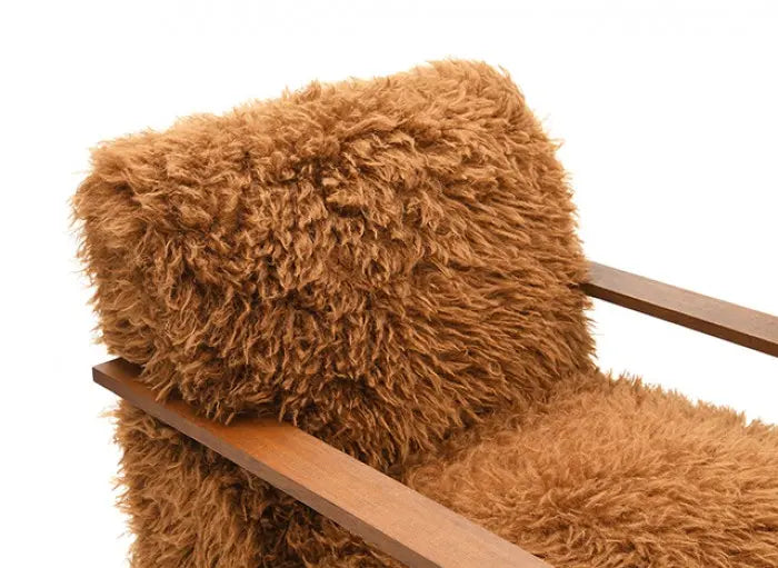 Ezra Accent Chair – Camel Brown Fabric Denmark Home