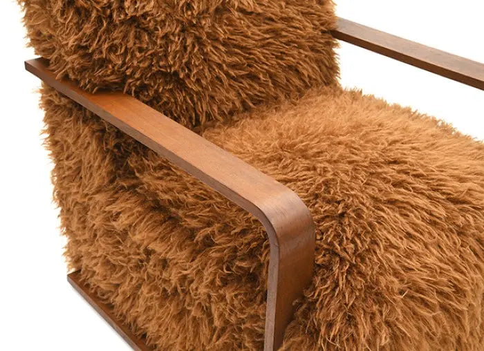 Ezra Accent Chair – Camel Brown Fabric Denmark Home