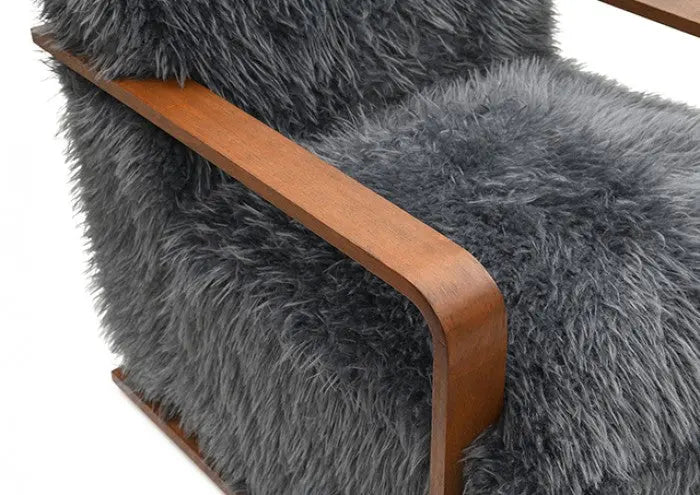 Ezra Accent Chair – Charcoal Gray Fabric Denmark Home