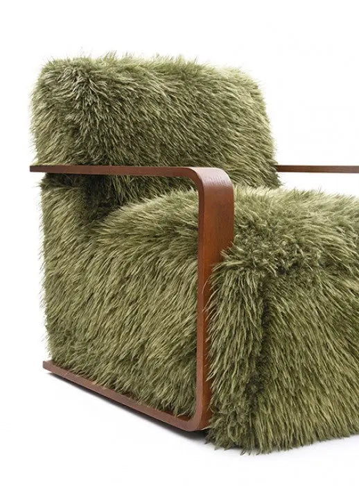 Ezra Accent Chair – Green Fabric Denmark Home