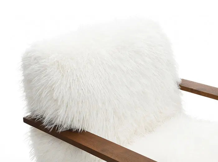 Ezra Accent Chair – White Fabric Denmark Home