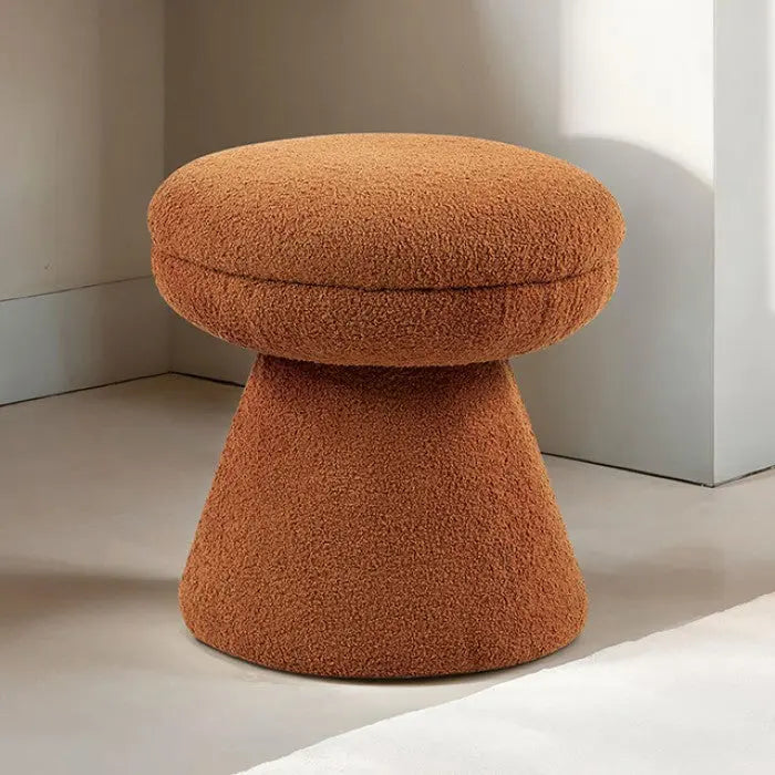 Valleroy Mushroom Stool – Saddle Brown Teddy Fabric Denmark Home