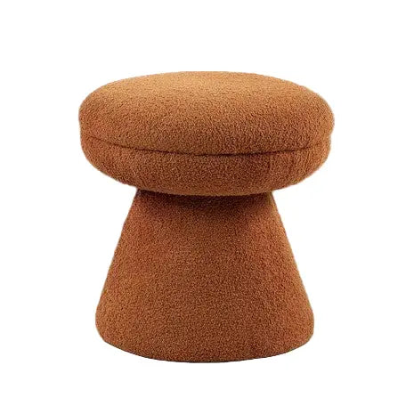 Valleroy Mushroom Stool – Saddle Brown Teddy Fabric Denmark Home