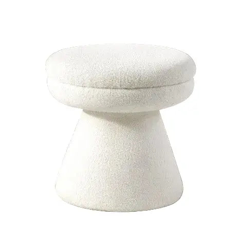 Valleroy Mushroom Stool – Beige Teddy Fabric Denmark Home