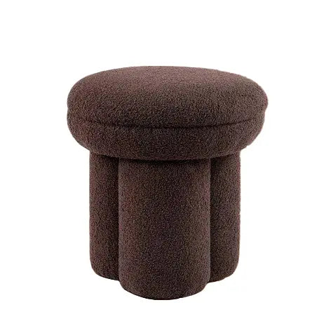 Thorne Mushroom Stool – Brown Teddy Fabric Denmark Home