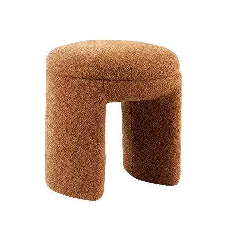 Sindre Teddy Stool – Saddle Brown Shearling Denmark Home