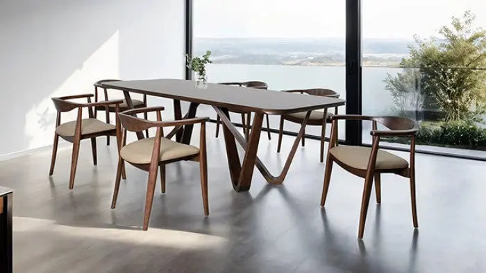Eiken 7-Piece Dining Set – Rich Walnut Denmark Home