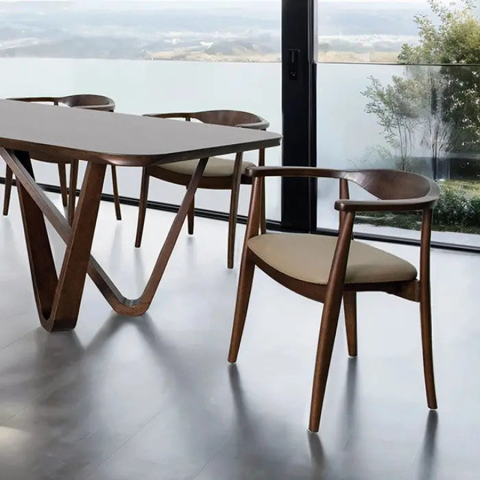 Eiken 7-Piece Dining Set – Rich Walnut Denmark Home