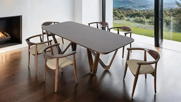 Eiken 7-Piece Dining Set – Rich Walnut Denmark Home