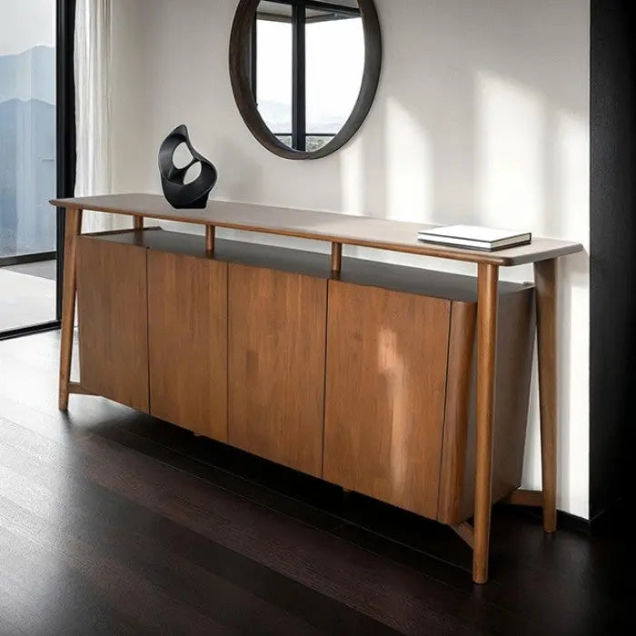 Oskar 4-Door Credenza – Rich Walnut Denmark Home