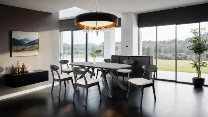 Valen 7-Piece Dining Set – Black Wenge Denmark Home