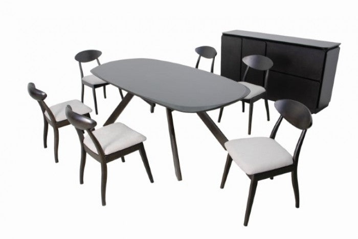 Valen Dining Table – Black Wenge Solid Wood