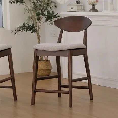 Valen Counter Height Dining Chair – Rich Walnut (Set of 2) Denmark Home