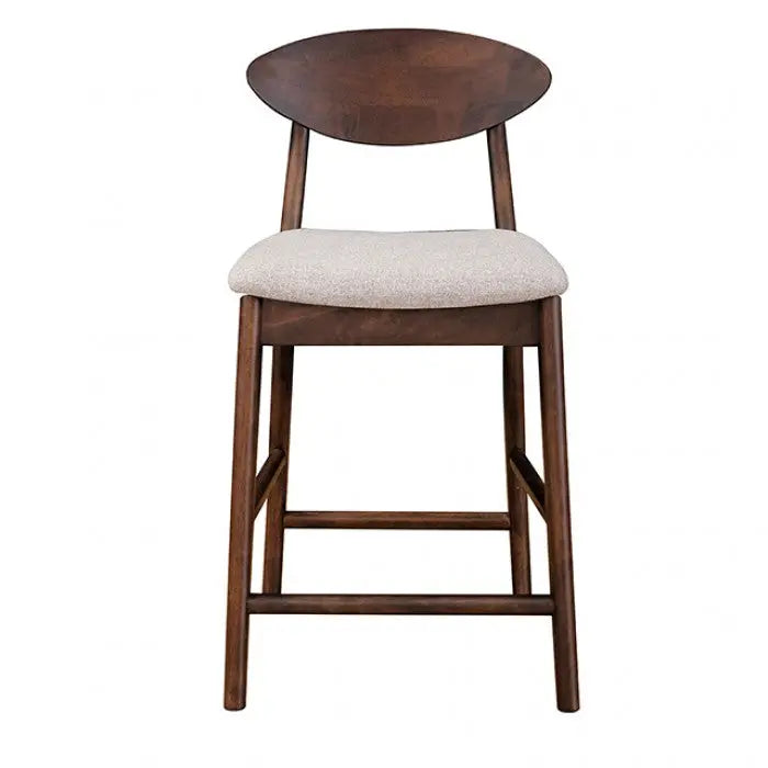 Valen Counter Height Dining Chair – Rich Walnut (Set of 2) Denmark Home