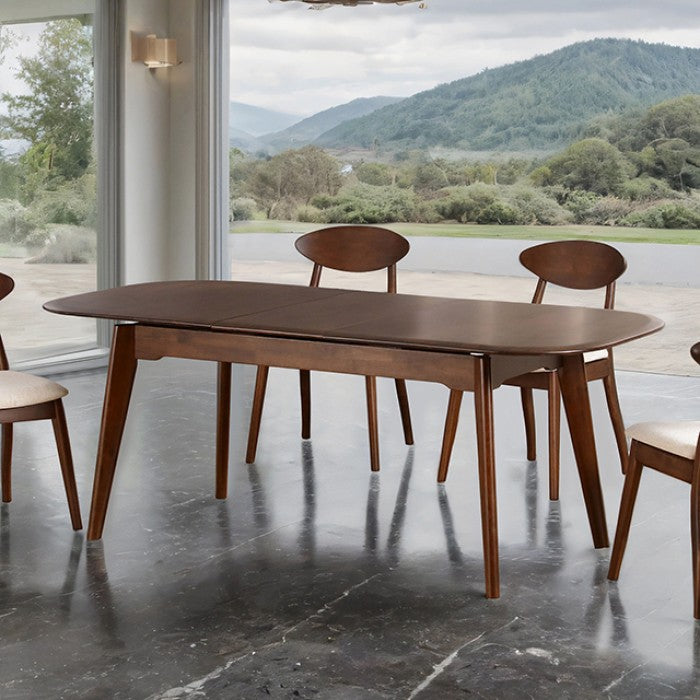 Ivarn Extendable Dining Table – Rich Walnut Solid Wood