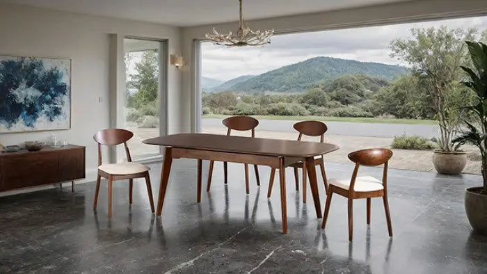 Ivarn Extendable Dining Table – Rich Walnut Solid Wood Denmark Home