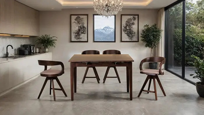 Selvik 5-Piece Counter-Height Dining Set – Rich Walnut Denmark Home