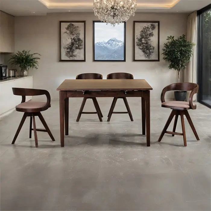 Selvik 5-Piece Counter-Height Dining Set – Rich Walnut Denmark Home