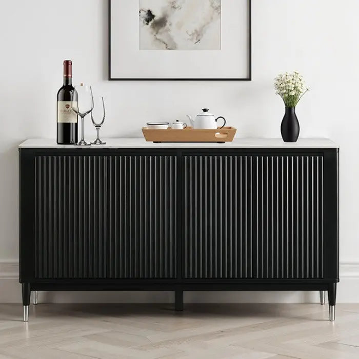 Mono Server – Black & White Sintered Stone Top Denmark Home