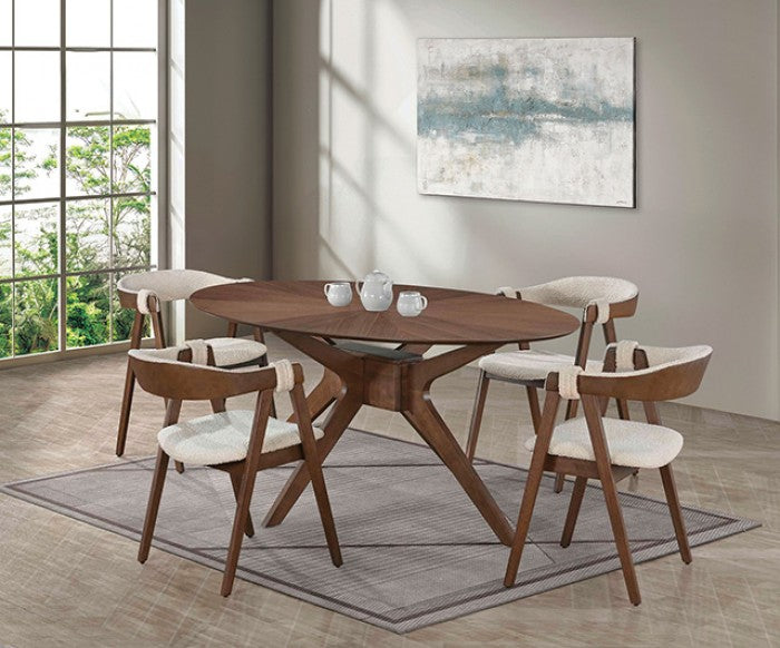 Bellmont Oval Dining Table – Walnut