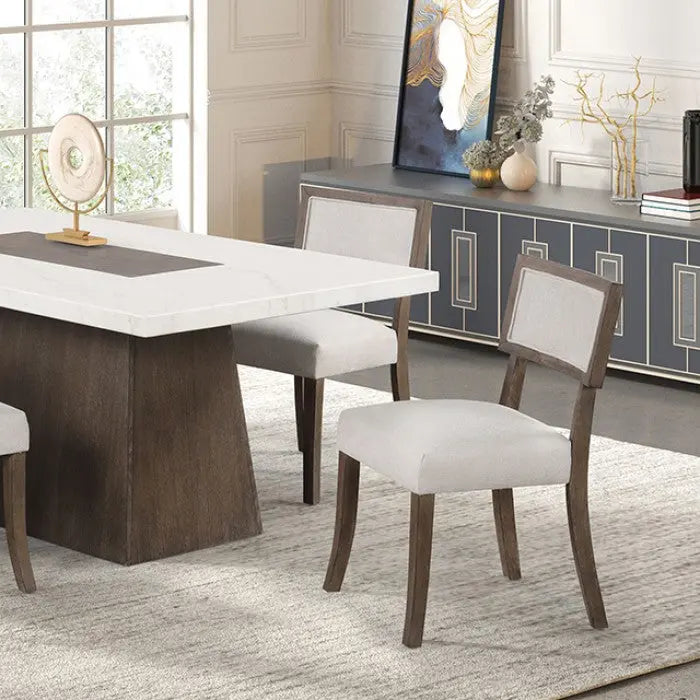 Havn 7-Piece Dining Set – Dark Walnut Marble Denmark Home