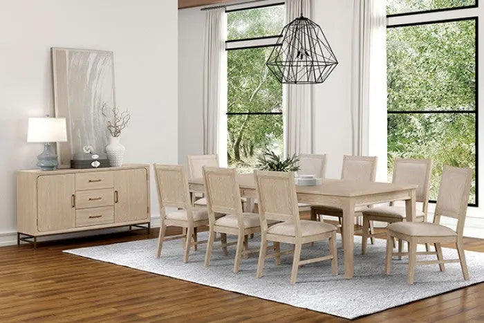 Sova 7-Piece Extendable Dining Set – Light Oak Denmark Home