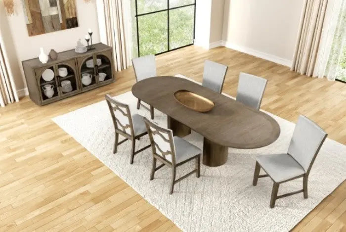 Fjor 7-Piece Extendable Dining Set – Oak Denmark Home