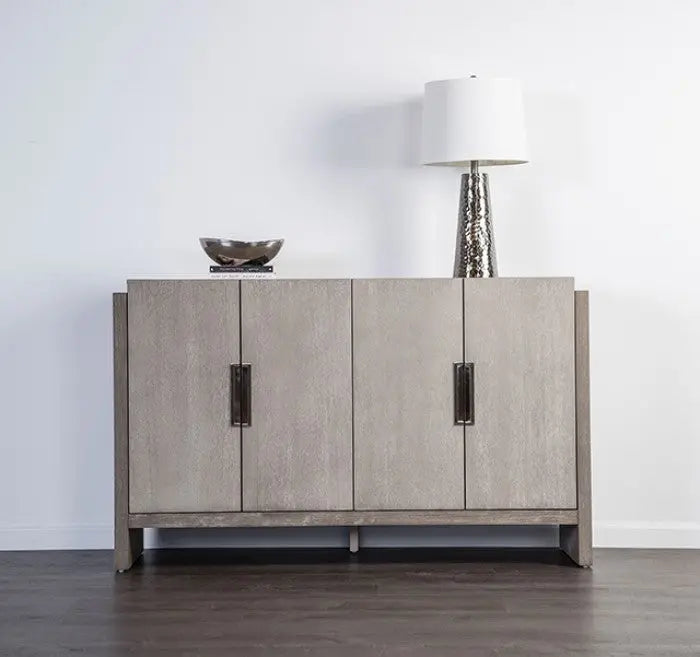 Nova Credenza – Solid Wood in Stone Gray Denmark Home