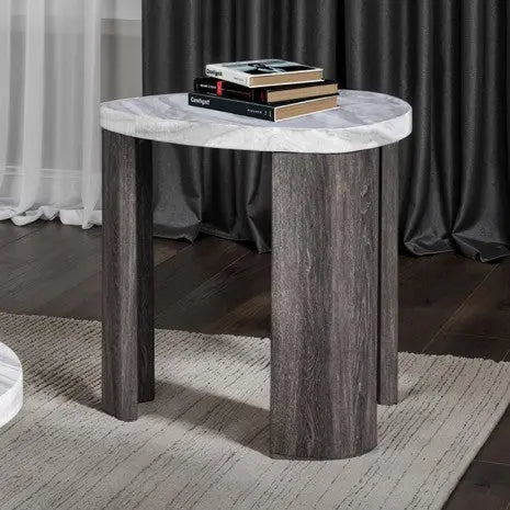 Linea Triangle Side Table Denmark Home