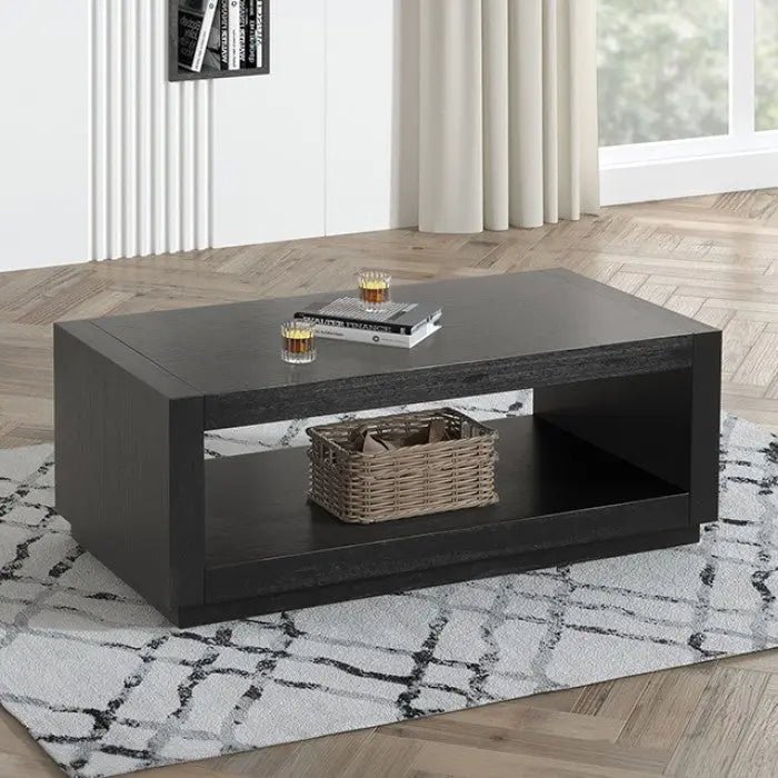 Solen Coffee Table – Black Oak with Open Shelf Denmark Home