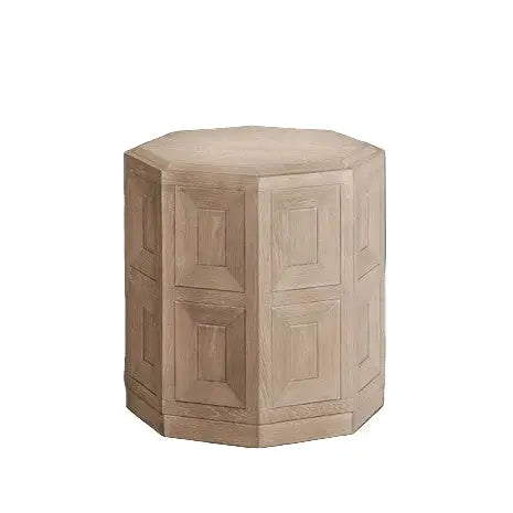 Axis End Table – Tawny with Ornamental Sunken Panels Denmark Home