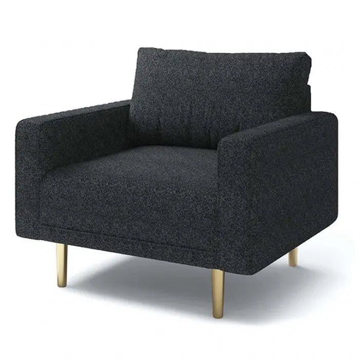 Solvalla Accent Chair – Black Bouclé Denmark Home