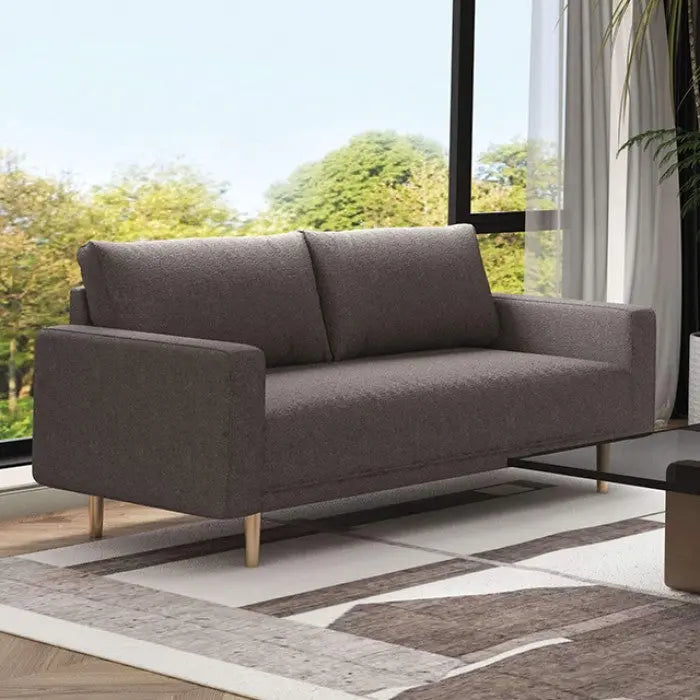 Solvalla Loveseat – Charcoal Gray Boucle Denmark Home