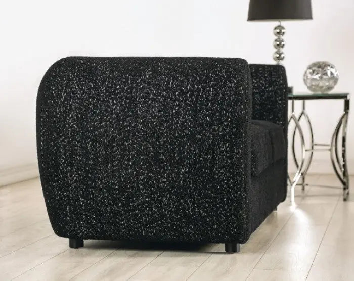 Fold Loveseat –Black Bouclé Tuxedo Design Denmark Home