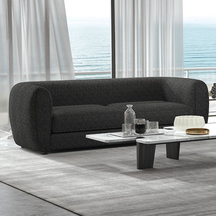 Fold Sofa – Black Bouclé