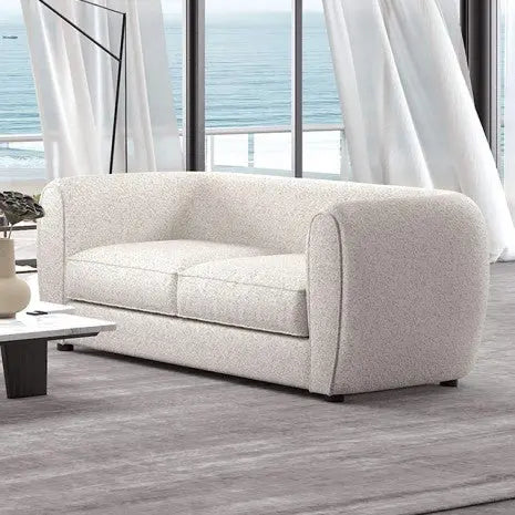 Fold Loveseat – Off-White Bouclé Tuxedo Design Denmark Home