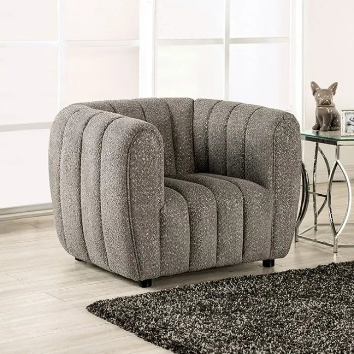 Marcellus Chair – Charcoal Gray Boucle Denmark Home