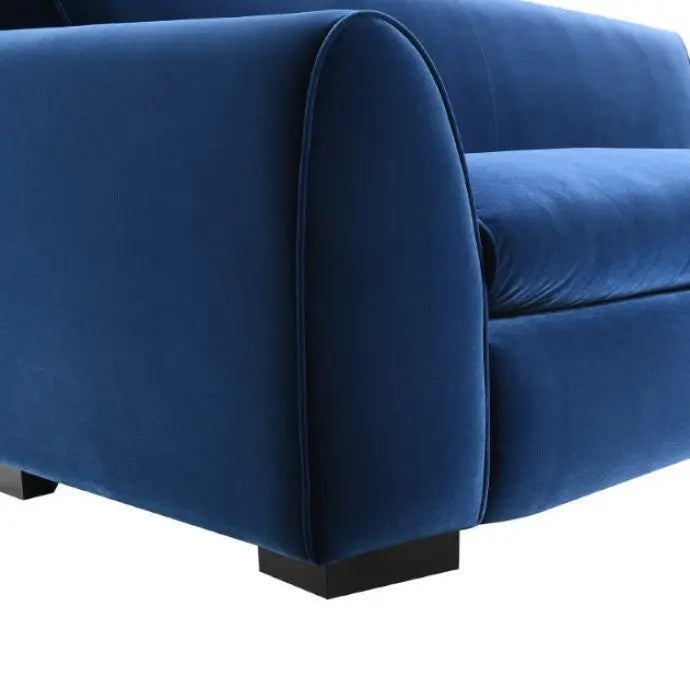 Ayla Sofa – Royal Blue Velvet Bench Seating Denmark Home