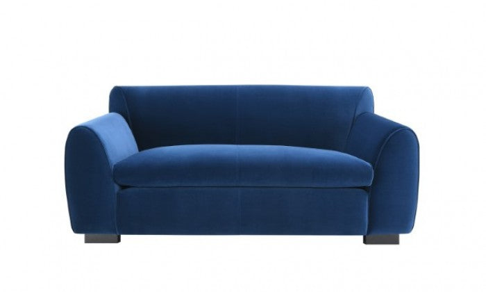 Ayla Loveseat-Royal Blue Velvet Bench Seating