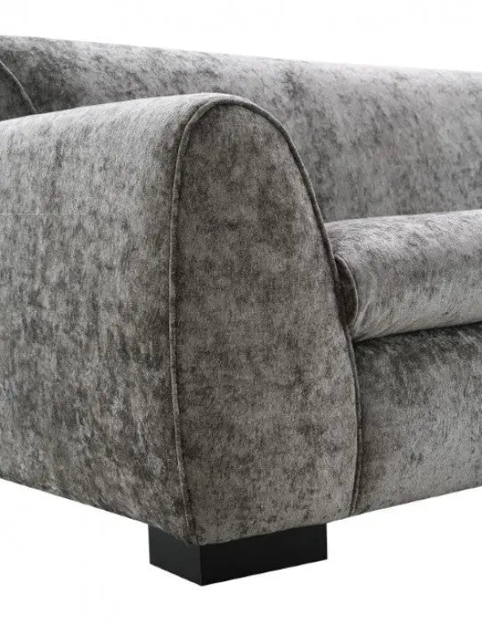 Ayla Loveseat – Light Gray Chenille Bench Seating Denmark Home