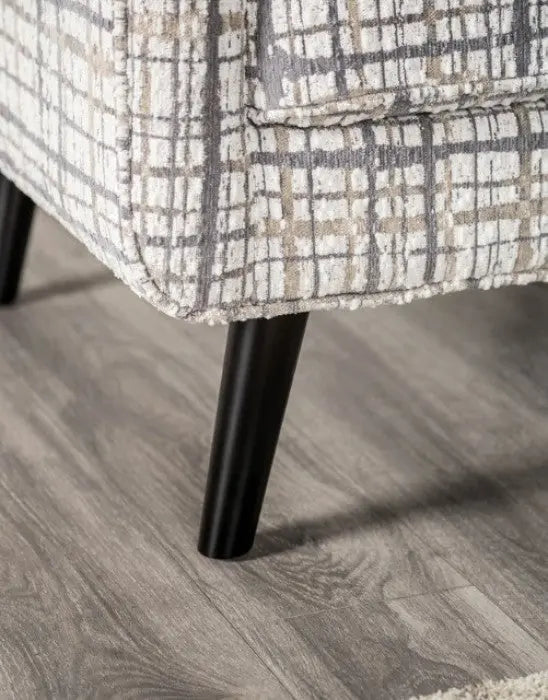 Lucerne Chair – White/Black Fabric Denmark Home