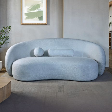 Plane Sofa – Powder Blue Chenille Floating Design