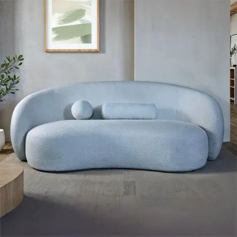 Plane Sofa – Powder Blue Chenille Floating Design Denmark Home