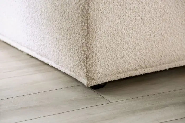 Eska Curved 3-Seater – Contemporary Beige Bouclé Denmark Home